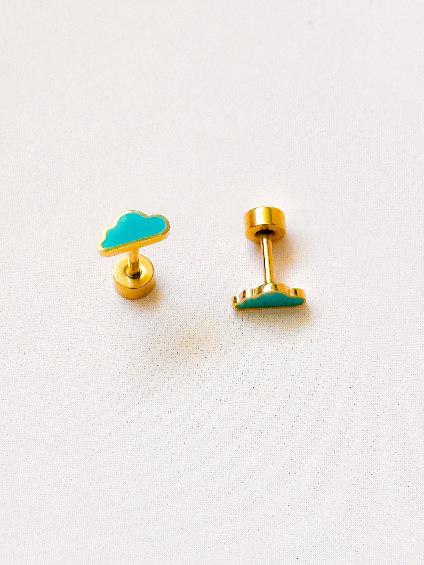 Cloud mini Flat Back Stud Earrings
