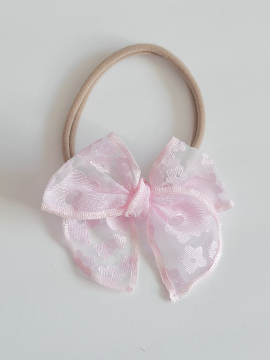 Pink Blooming Flowers fable newborn headband