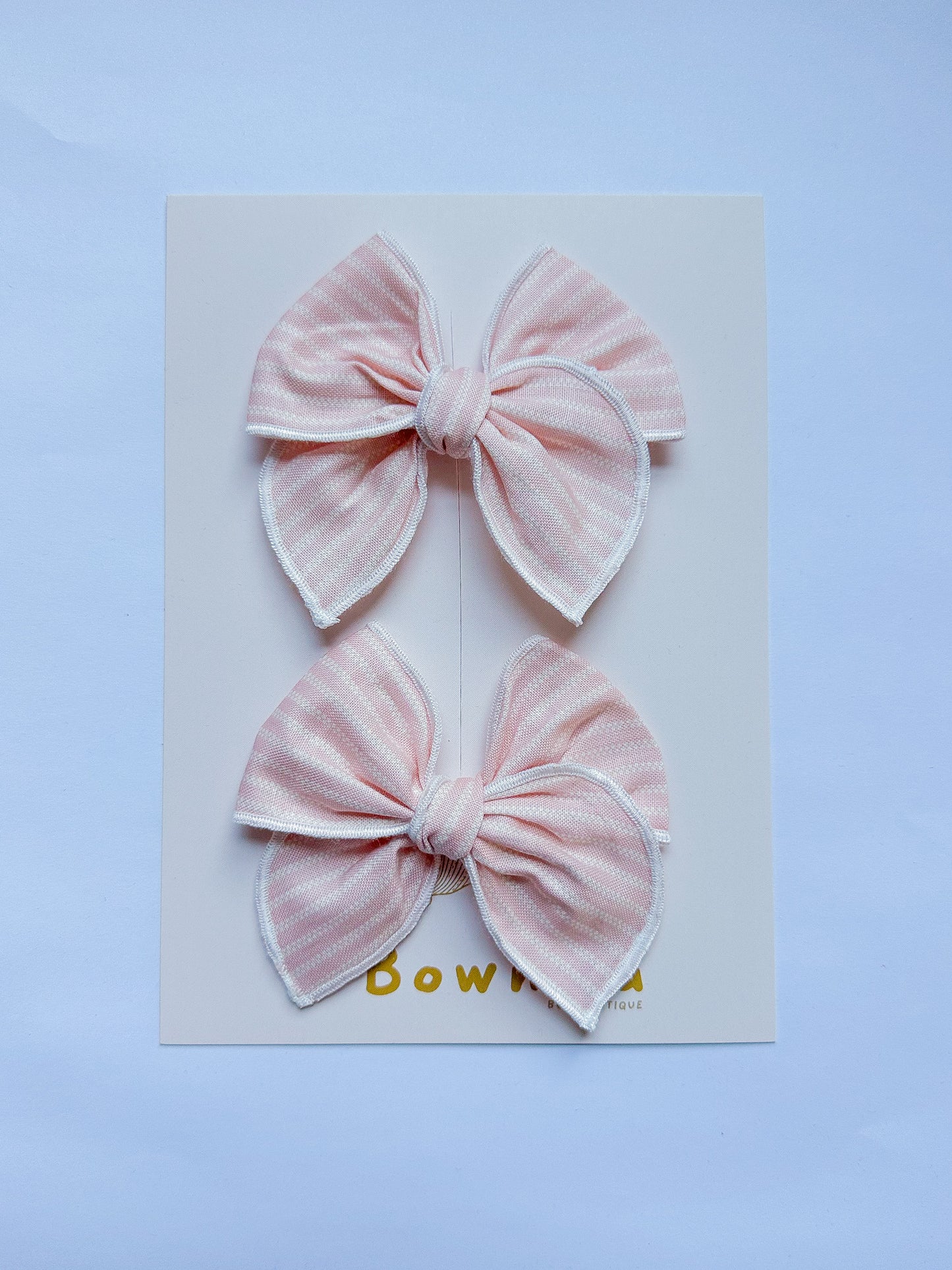 Soft Pink Braided Line Piggies