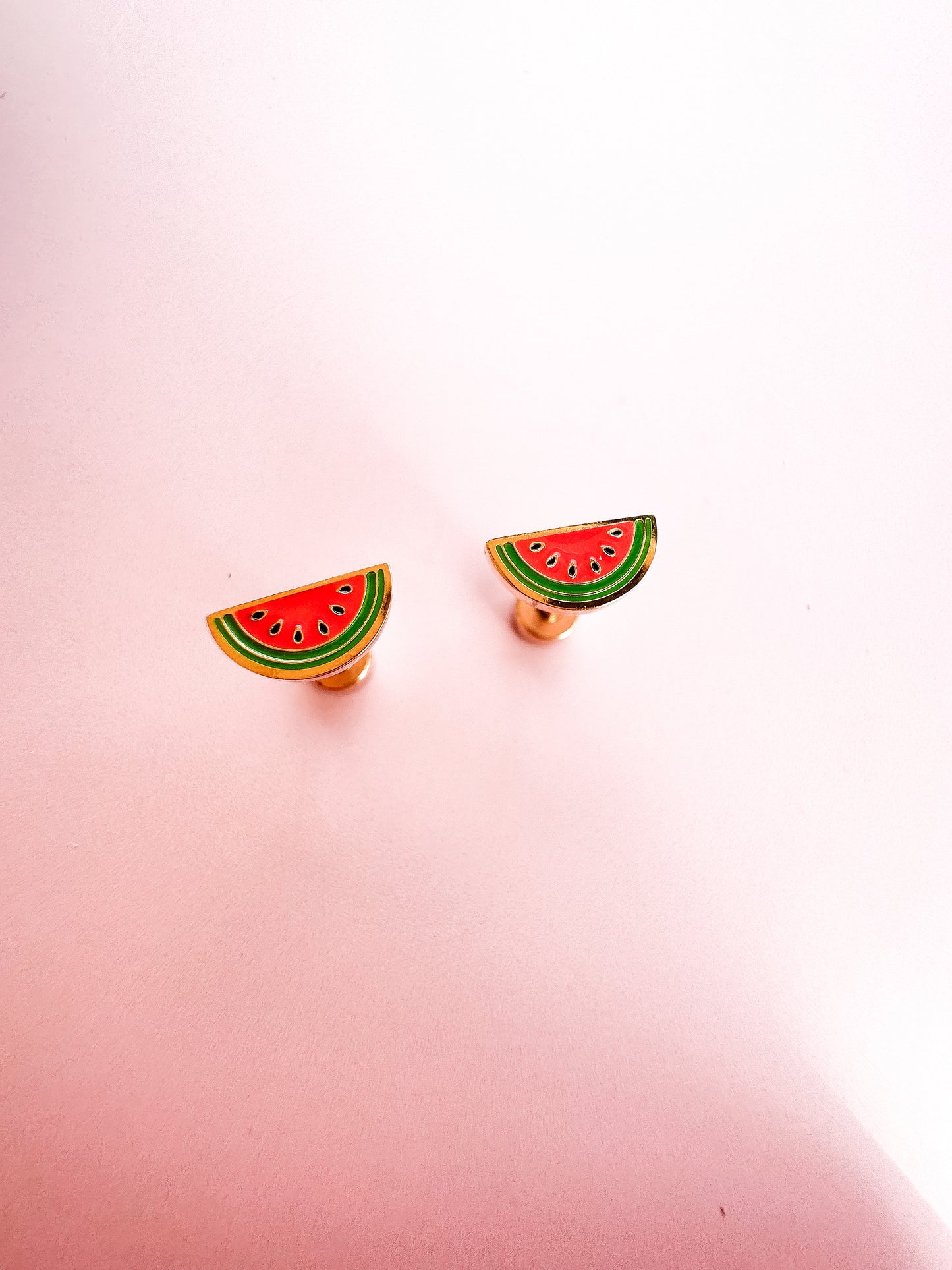 Watermelon Flat Back Stud Earrings