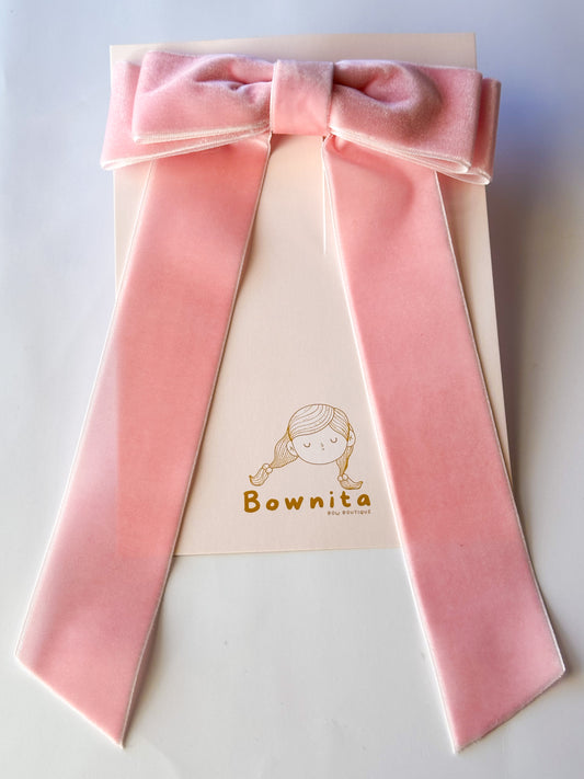 Blush pink velvet 1.5” ribbon