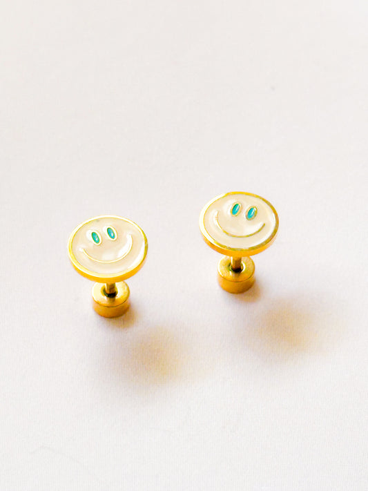 Smilies Flat Back Stud Earrings