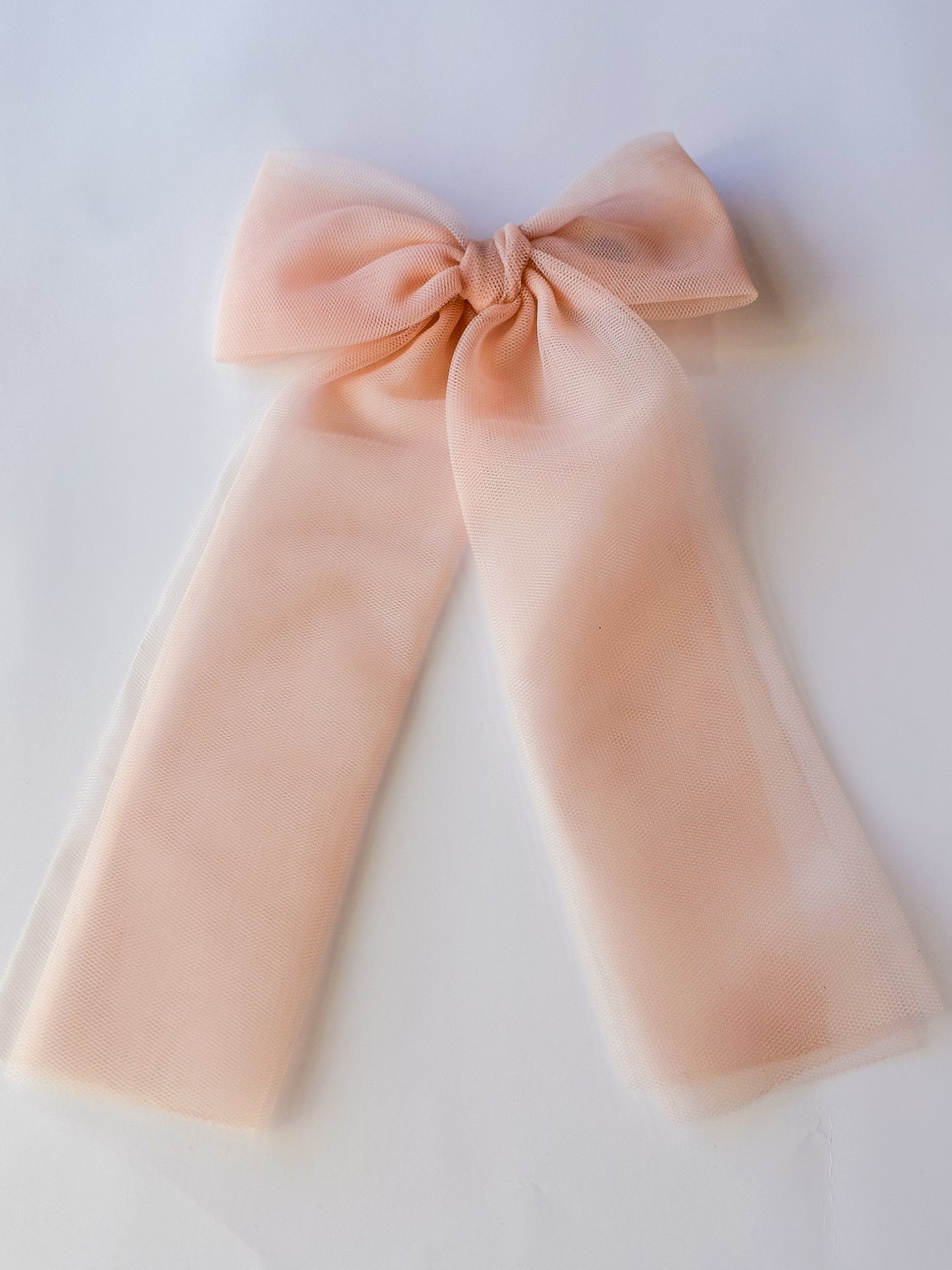 Blush tulle headband