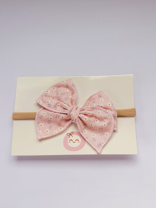 Pink Daisy Blooms newborn headband