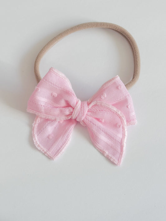 Pink Chloe fable newborn headband