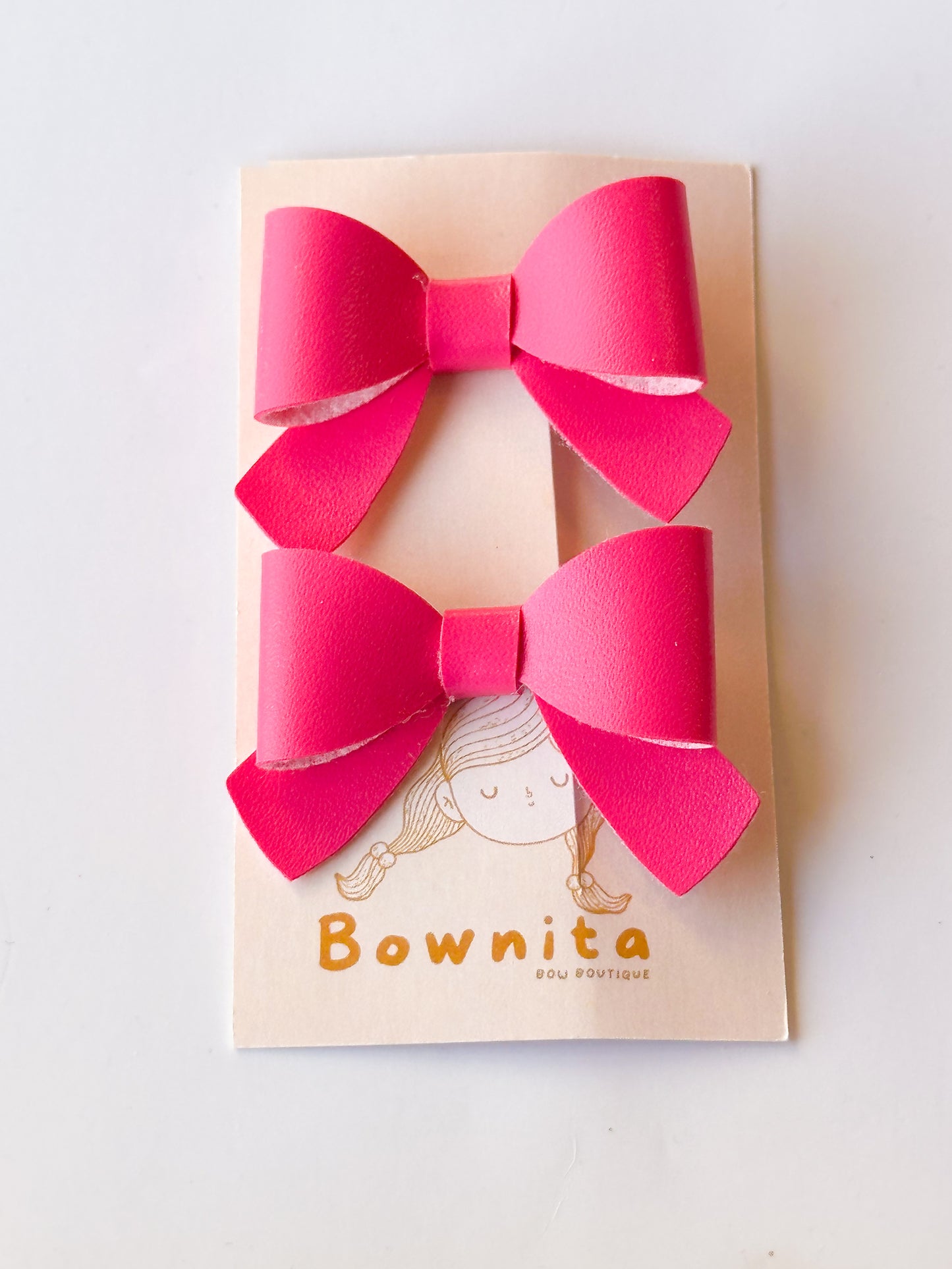 Hot pink bow set