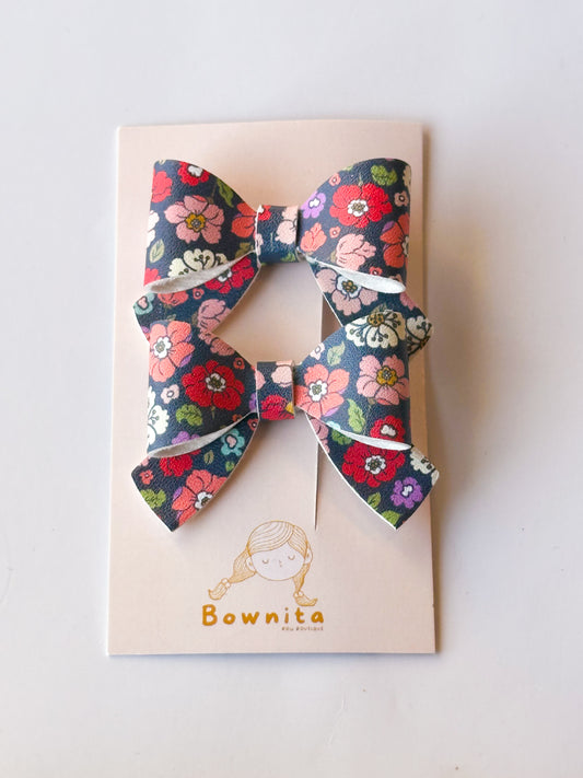 Winter floral bow set