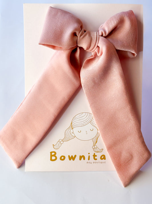 Mauve Pink bow