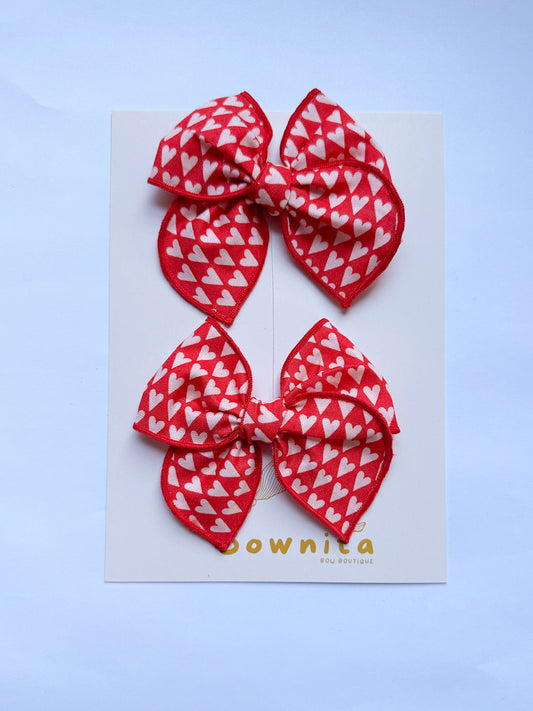 Valentine Red Hearts Piggies