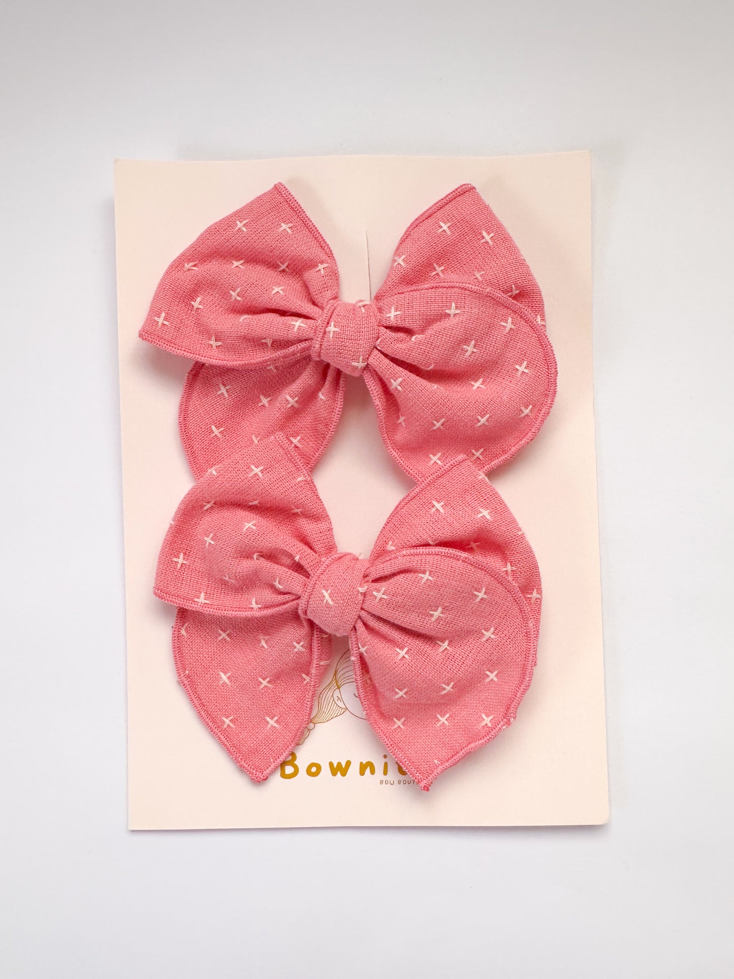 Bubble Gum Pink Linen Texture Piggies