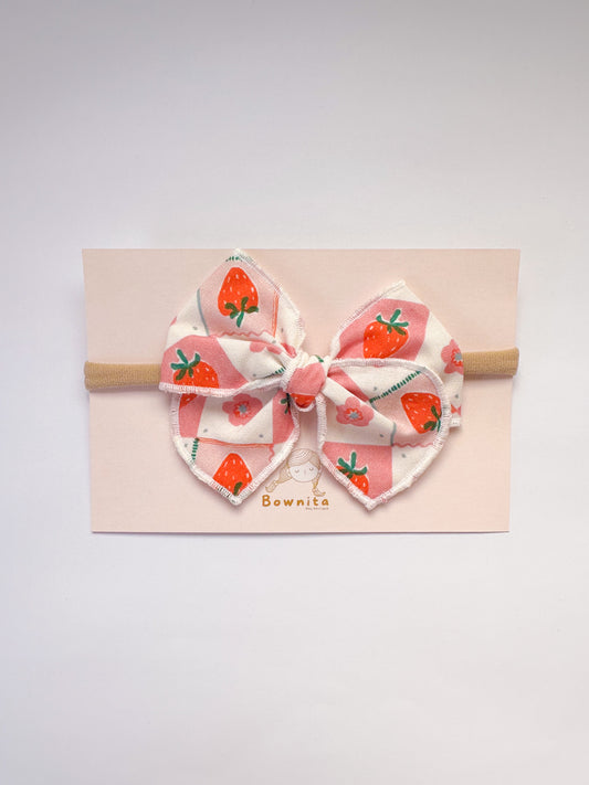 Strawberry Basket newborn headband