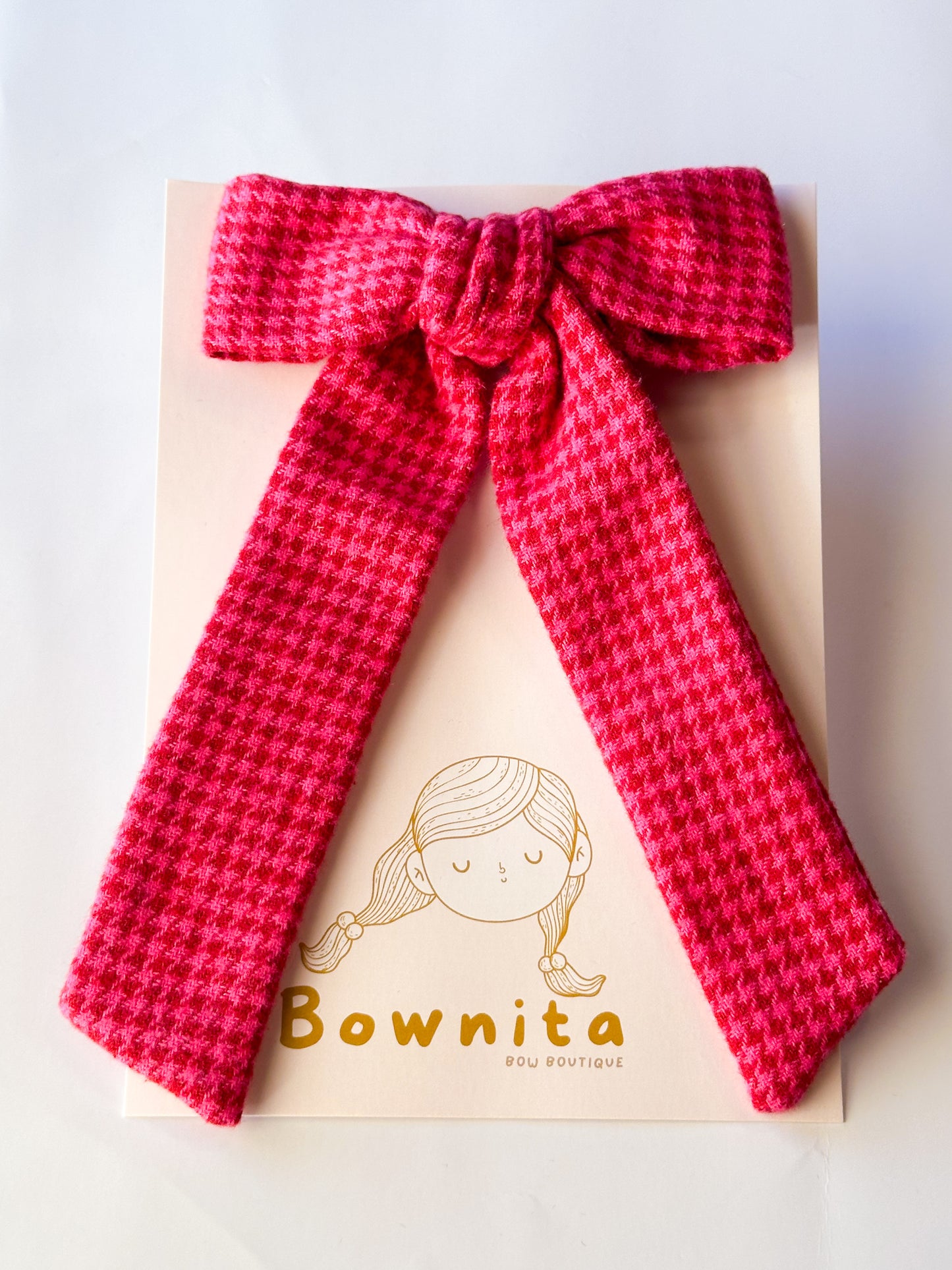 Hot Pink Tweed Headband