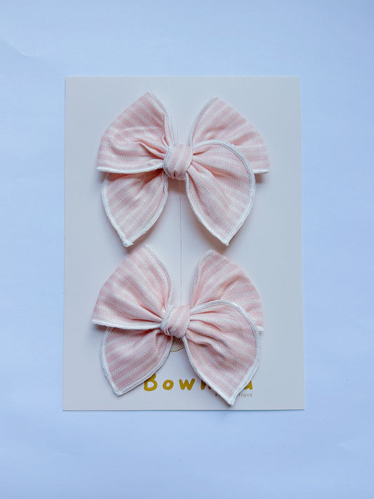 Soft Pink Braided Line Piggies