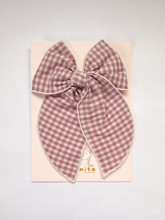 Lavender Gingham large fable