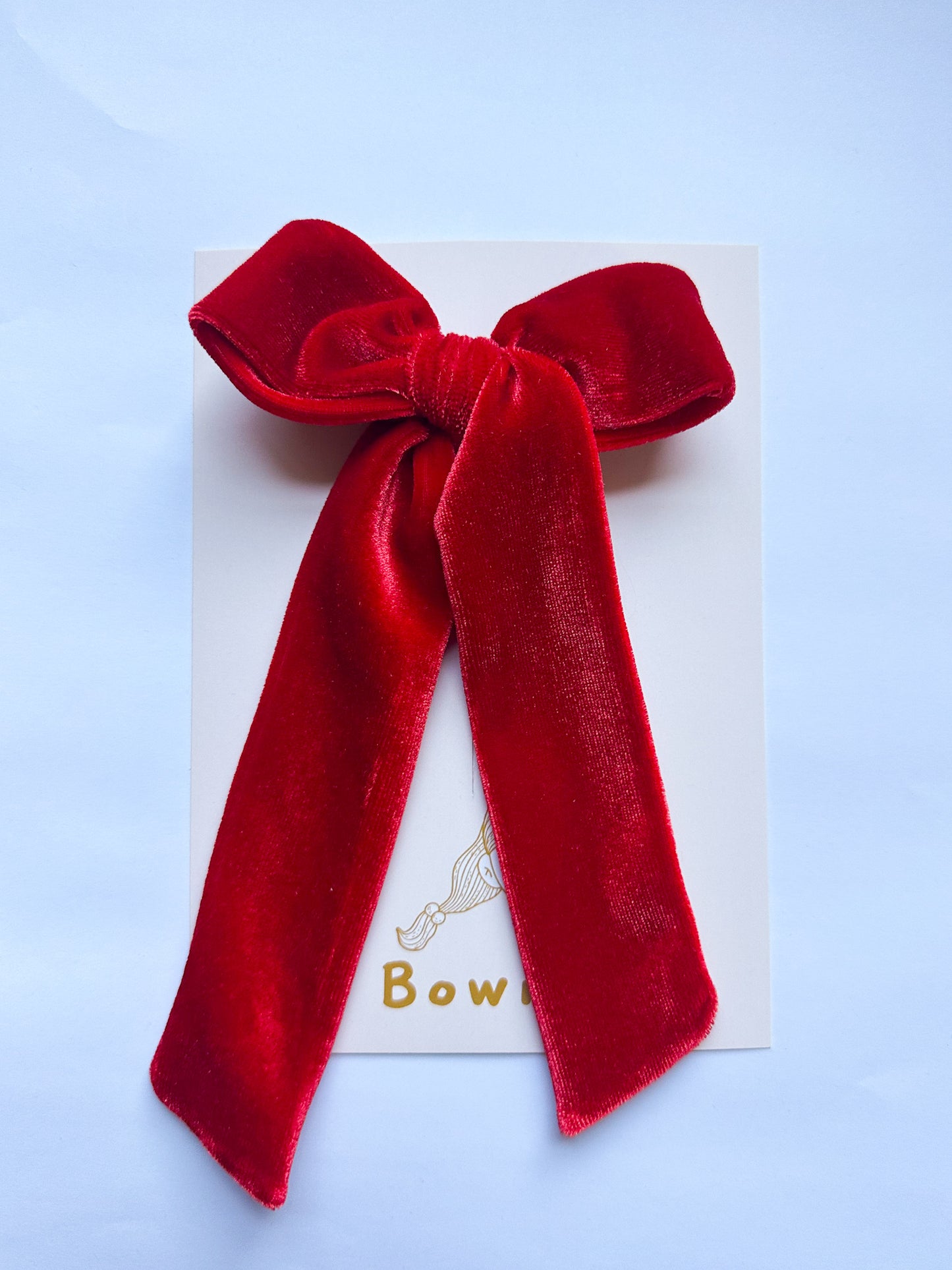 Red Velvet Tie Long Leg Bow