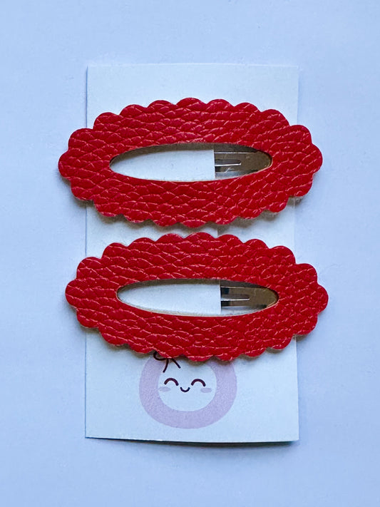 Red Litchi Snap Clip