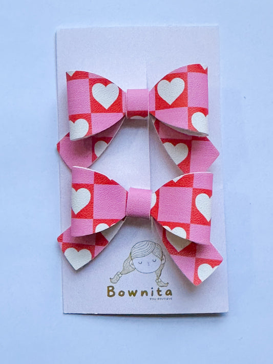 Valentine 2 Mini Bow Set